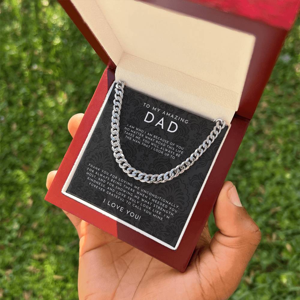 Forever Grateful Dad Necklace