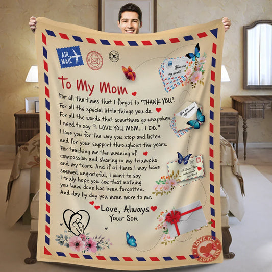 Heartfelt Gift Blanket for Mom