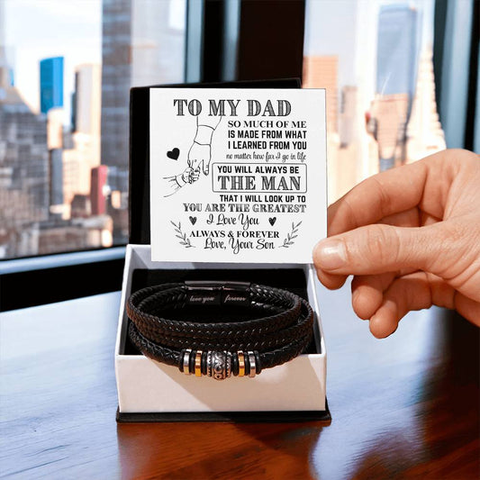 To My Dad From Your Son – Meaningful Bracelet Gift Set